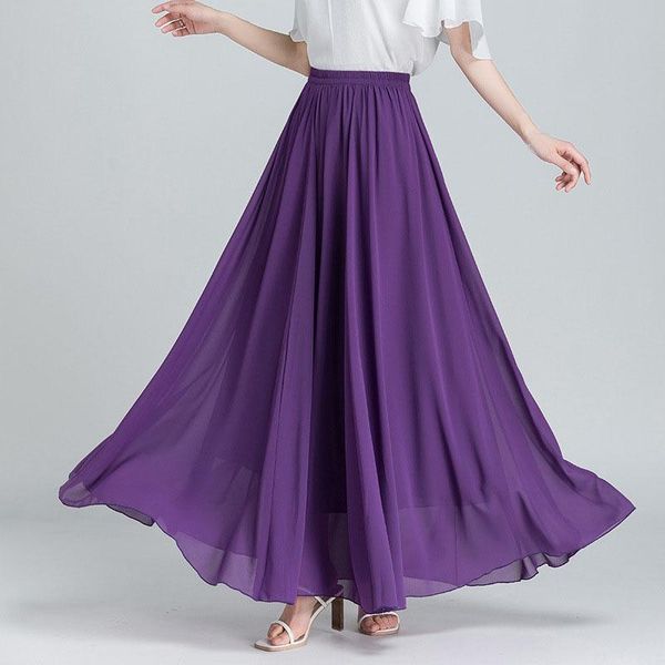 dresses women pleated chiffon skirt 2022 spring summer fashion a line high waist long maxi skirt saias femininas, Black;gray
dresses women pleated chiffon skirt 2022 spring summer fashion a line high waist long maxi skirt saias femininas, Black;gray