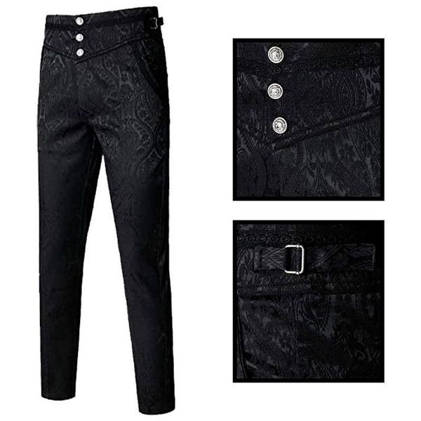 blazers men's gothic halloween vampire cosplay costume trousers steampunk dark jacquard victorian trousers, White;black
blazers men's gothic halloween vampire cosplay costume trousers steampunk dark jacquard victorian trousers, White;black