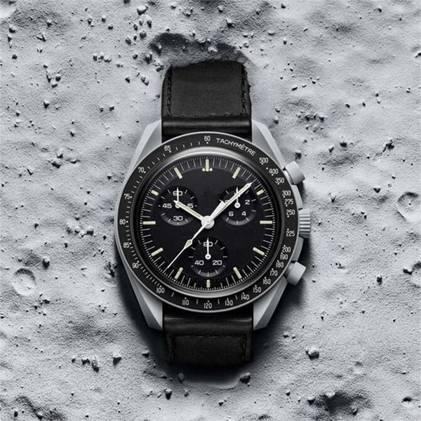 men ceramic watches bioceramic moon quarz watch chronograph mission to mercury moon pluto neptune 42mm real nylon montre de luxe m314c, Slivery;brown
men ceramic watches bioceramic moon quarz watch chronograph mission to mercury moon pluto neptune 42mm real nylon montre de luxe m314c, Slivery;brown