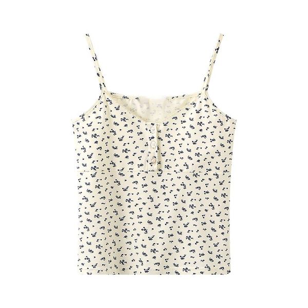 t-shirt puwd slim girls sweet floral print camis 2022 summer fashion ladies vintage cute chic women party stylish top, White
t-shirt puwd slim girls sweet floral print camis 2022 summer fashion ladies vintage cute chic women party stylish top, White