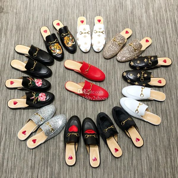 designer women summer princetown lace velvet slippers mules loafers genuine leather flats with buckle bees snake pattern with box vmt, Black
designer women summer princetown lace velvet slippers mules loafers genuine leather flats with buckle bees snake pattern with box vmt, Black
