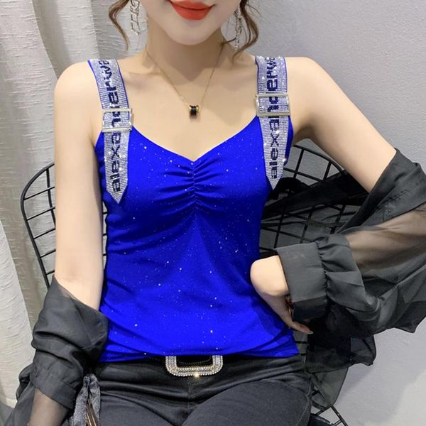 tanks camisole streetwear new 2022 summer sleeveless tank fashion vneck drilling mesh tshirt camisetas clothing, Black;white
tanks camisole streetwear new 2022 summer sleeveless tank fashion vneck drilling mesh tshirt camisetas clothing, Black;white