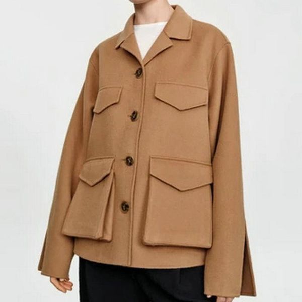fur wool lamb coat women 2022 early autumn new tooling double pocket doublesided wool short coat, Black
fur wool lamb coat women 2022 early autumn new tooling double pocket doublesided wool short coat, Black