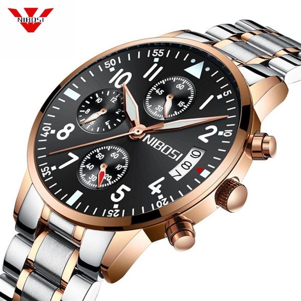 nibosi mens watches brand luxury business quartz watch men stainless band clock relogio masculino wrist watch montre homme282c, Slivery;brown
nibosi mens watches brand luxury business quartz watch men stainless band clock relogio masculino wrist watch montre homme282c, Slivery;brown