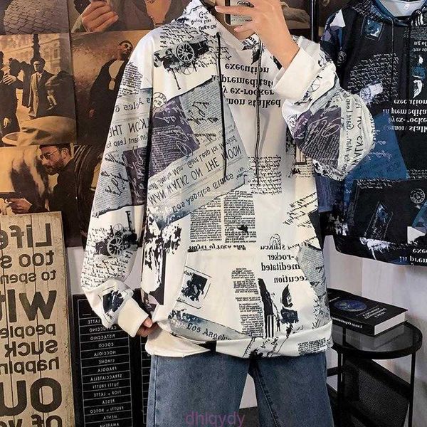 men sweatshirts men's korean hoodies fashion spaper printing male casual loose hooded sweatshirt polerones de hombre sudaderas hombreme, Black
men sweatshirts men's korean hoodies fashion spaper printing male casual loose hooded sweatshirt polerones de hombre sudaderas hombreme, Black