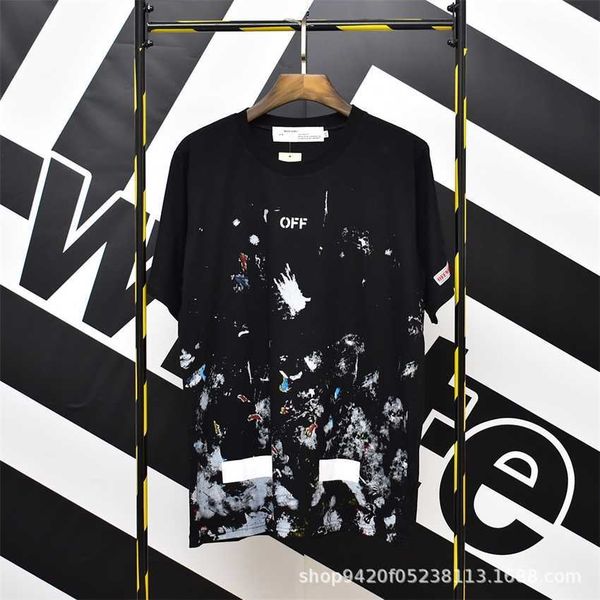 fashion fireworks graffiti short-sleeved ow white men's and women's casual round neck t-shirt, White;black
fashion fireworks graffiti short-sleeved ow white men's and women's casual round neck t-shirt, White;black