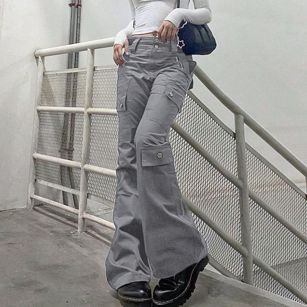jeans grey retro fashion multipocket button high waist jeans women y2k street trend overalls loose straight casual trousers, Blue
jeans grey retro fashion multipocket button high waist jeans women y2k street trend overalls loose straight casual trousers, Blue