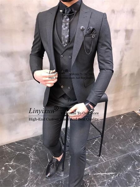 blazers formal dack grey mens suit slim fit outfit tailor made groom wear wedding tuxedos 3 piece set business male blazer costume homme, White;black
blazers formal dack grey mens suit slim fit outfit tailor made groom wear wedding tuxedos 3 piece set business male blazer costume homme, White;black