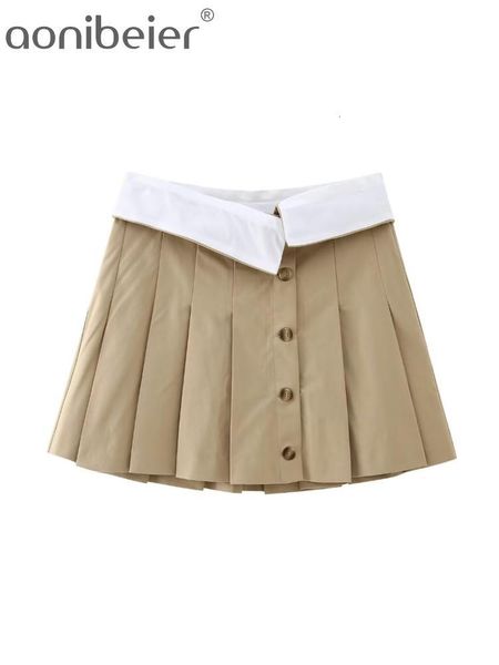 skirts aonibeier summer fashion women pleated skirt traf patchwork foldsover single breasted a-line high waisted female mini skirt y2k 23042, Black
skirts aonibeier summer fashion women pleated skirt traf patchwork foldsover single breasted a-line high waisted female mini skirt y2k 23042, Black