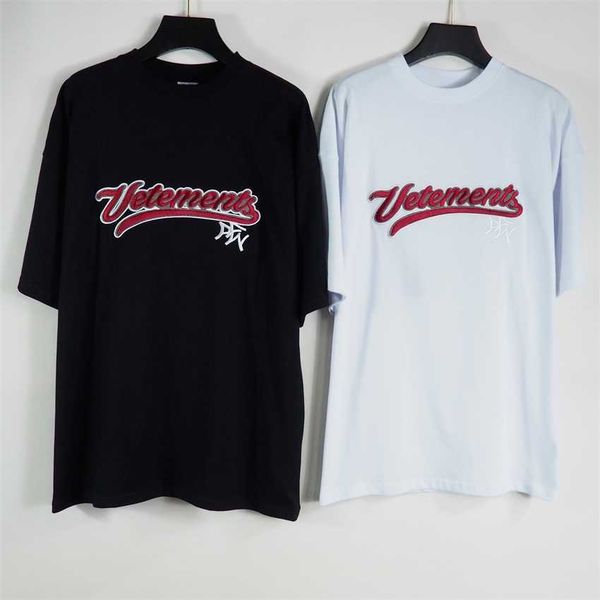 chaopai vtm heavy industry letter embroidery short sleeve t-shirt street round neck men's and women's casual loose tee, White;black
chaopai vtm heavy industry letter embroidery short sleeve t-shirt street round neck men's and women's casual loose tee, White;black