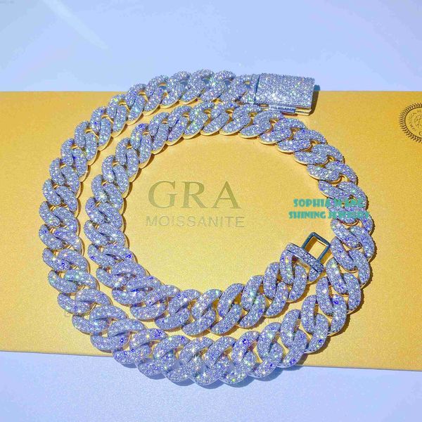 iced moissanite pass diamond tester necklace 15mm 2row heavy miami moissanite diamond miami cuban link, Silver
iced moissanite pass diamond tester necklace 15mm 2row heavy miami moissanite diamond miami cuban link, Silver