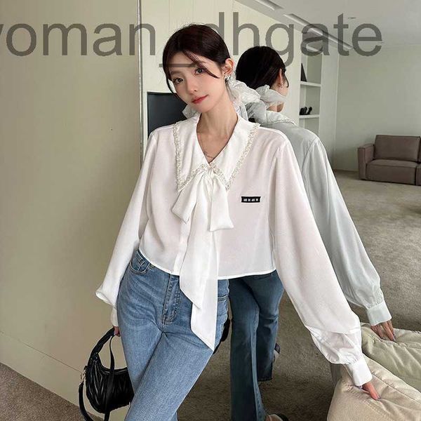 women's blouses & shirts designer sunscreen shirt women's 23 summer fragrant style turnover collar studded diamond ribbon letter s, White
women's blouses & shirts designer sunscreen shirt women's 23 summer fragrant style turnover collar studded diamond ribbon letter s, White