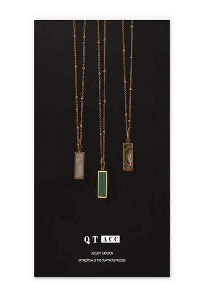 pendant necklaces shell malachite pendants stainless steel plated gold for women designer trendy party jewellery accessories 2021 9229004, Silver
pendant necklaces shell malachite pendants stainless steel plated gold for women designer trendy party jewellery accessories 2021 9229004, Silver