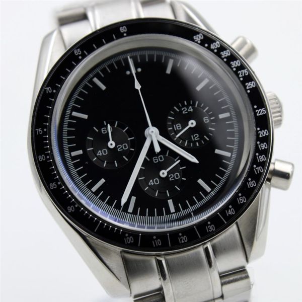 quartz chronograph function mens watch speed moon watches stainless steel flod clasp314b, Slivery;brown
quartz chronograph function mens watch speed moon watches stainless steel flod clasp314b, Slivery;brown