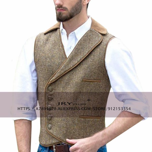 blazers summer men's suit vest 5 button herringbone tweed vest tailored collar vests for male waistcoat, White;black
blazers summer men's suit vest 5 button herringbone tweed vest tailored collar vests for male waistcoat, White;black