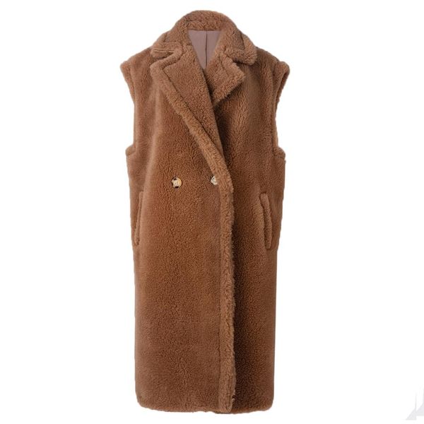 fur yoloagain pink long teddy bear jacket coat women winter thick warm oversized chunky outerwear overcoat women real lamb fur vest, Black
fur yoloagain pink long teddy bear jacket coat women winter thick warm oversized chunky outerwear overcoat women real lamb fur vest, Black