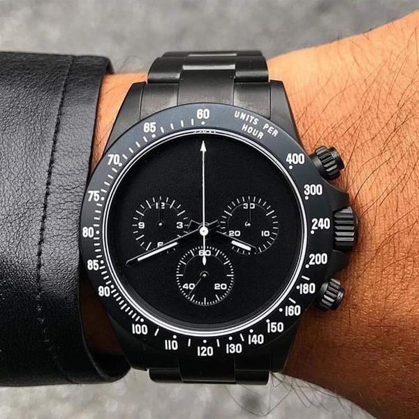 men watch black dial stainless steel with black pvd japanese chronogragh quartz movement gift 40mm290g, Slivery;brown
men watch black dial stainless steel with black pvd japanese chronogragh quartz movement gift 40mm290g, Slivery;brown