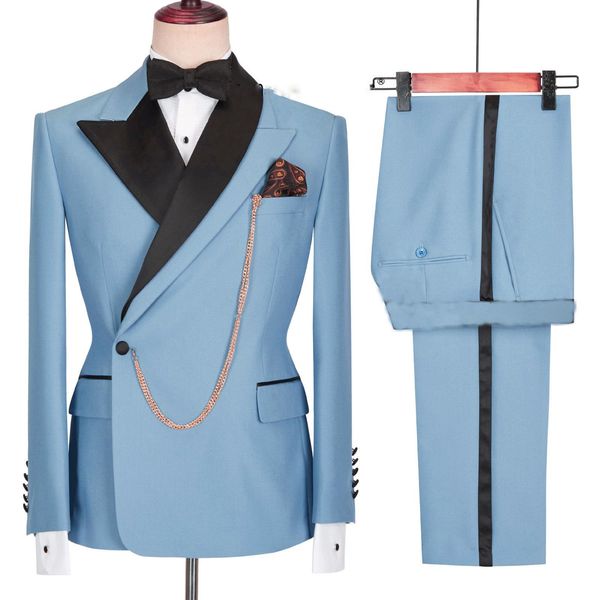 blazers 2022 tailor made light blue groom tuxedo formal double breasted men suit prom wedding party mens suits costume ( jacket+pants), White;black
blazers 2022 tailor made light blue groom tuxedo formal double breasted men suit prom wedding party mens suits costume ( jacket+pants), White;black