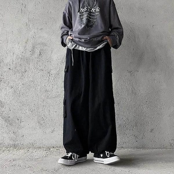 pants black vintage cargo pants men harajuku multipocket loose wideleg pantalon homme streetwear casual hip hop joggers trousers
pants black vintage cargo pants men harajuku multipocket loose wideleg pantalon homme streetwear casual hip hop joggers trousers