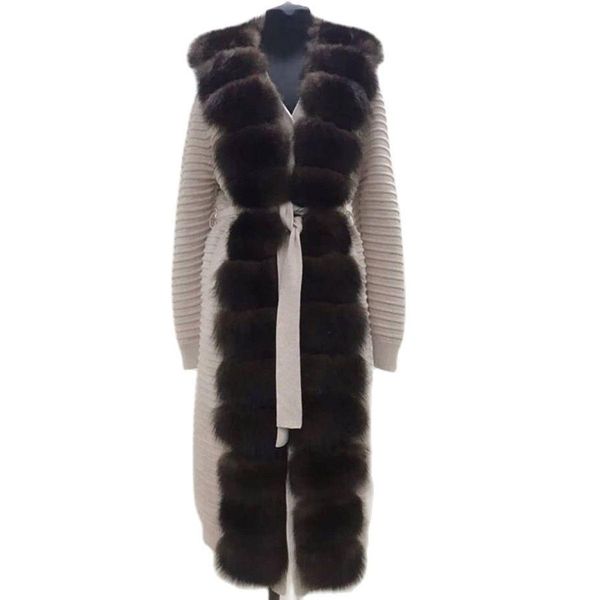 fur wool capes long cardigan cashmere knit sweater autumn winter women with real fox fur trims full sleeve, Black
fur wool capes long cardigan cashmere knit sweater autumn winter women with real fox fur trims full sleeve, Black