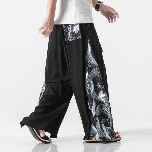 pants cotton linen wide leg pants mens chinese style patchwork vintage man leisure trousers 2020 summer harem pants male fashion pants, Black
pants cotton linen wide leg pants mens chinese style patchwork vintage man leisure trousers 2020 summer harem pants male fashion pants, Black