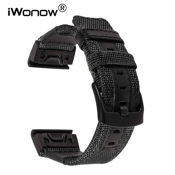 26mm genuine nylon leather watchband for garmin fenix 5x 3 3hr quick easy fit watch band stainless steel clasp wrist strap y2268, Black;brown
26mm genuine nylon leather watchband for garmin fenix 5x 3 3hr quick easy fit watch band stainless steel clasp wrist strap y2268, Black;brown