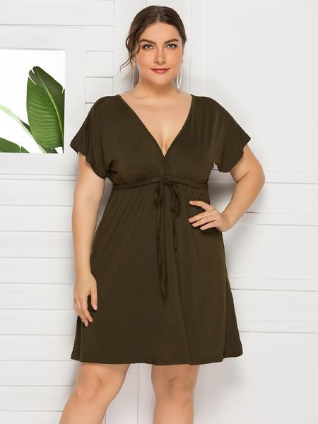 dresses plus size for women clothing 2022 summer casual short sleeve o neck dress fashion women's elegant polka dots dresses, Black
dresses plus size for women clothing 2022 summer casual short sleeve o neck dress fashion women's elegant polka dots dresses, Black