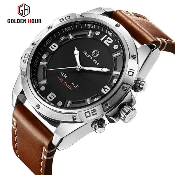 reloj hombre goldenhour men watch arm sport watch men brand military men wrist watch male clock waterproof relogio masculino235r, Slivery;brown
reloj hombre goldenhour men watch arm sport watch men brand military men wrist watch male clock waterproof relogio masculino235r, Slivery;brown