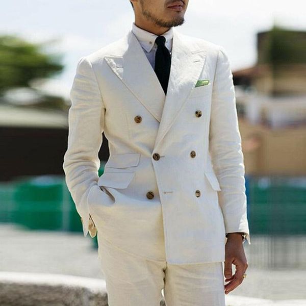 blazers cream linen slim fit casual summer mens suits double breasted 2 pieces wedding blazer with pants wide peak lapel groom tuxedos, White;black
blazers cream linen slim fit casual summer mens suits double breasted 2 pieces wedding blazer with pants wide peak lapel groom tuxedos, White;black