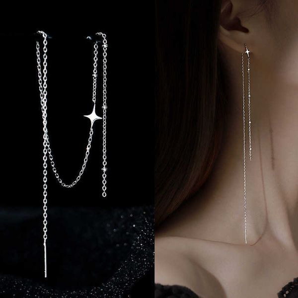 charm 1pc s925 silver needle long tassel star ear line drop earrings fashion women fine jewelry earrings for girls party gift aa230421, Golden
charm 1pc s925 silver needle long tassel star ear line drop earrings fashion women fine jewelry earrings for girls party gift aa230421, Golden