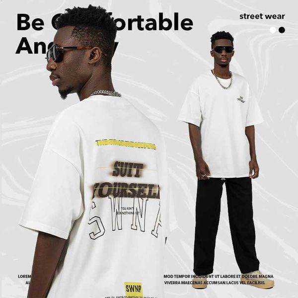 2023 t shirt american fashion brand t-shirt men's 220g spring and summer cotton round neck ins fashion street couple t-shirt, White;black
2023 t shirt american fashion brand t-shirt men's 220g spring and summer cotton round neck ins fashion street couple t-shirt, White;black