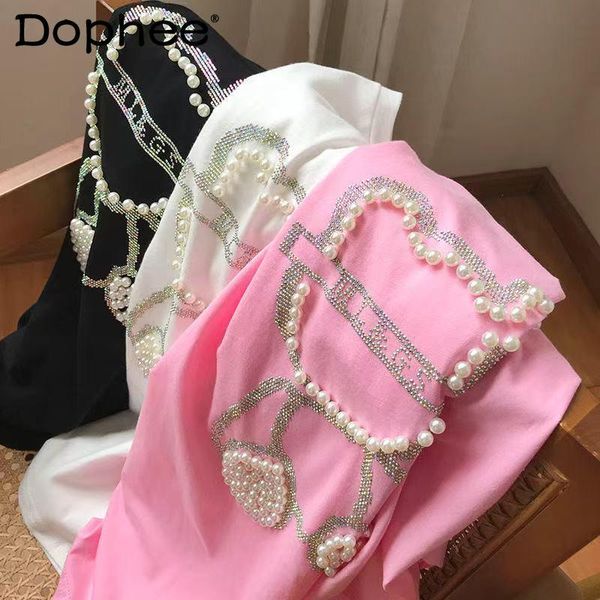 t-shirt heavy rhinestone fashion short sleeve tshirt women 2022 new summer korean cartoon bear beaded loose midlength pink tshirt top, White
t-shirt heavy rhinestone fashion short sleeve tshirt women 2022 new summer korean cartoon bear beaded loose midlength pink tshirt top, White