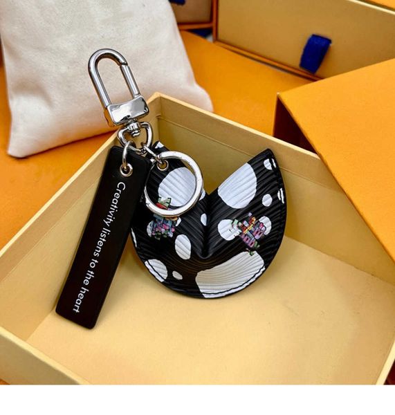 with box fortune cookie bag hanging car keychain flower charm jewelry women men gifts fashion pu leather key chain accessories, Silver
with box fortune cookie bag hanging car keychain flower charm jewelry women men gifts fashion pu leather key chain accessories, Silver