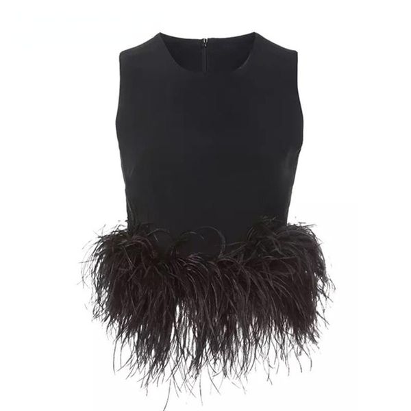 tanks 2021 summer dress rmzm black patchwork feather korean style fashion shirt crew neck slim fit ladies clothing dating, Black;white
tanks 2021 summer dress rmzm black patchwork feather korean style fashion shirt crew neck slim fit ladies clothing dating, Black;white