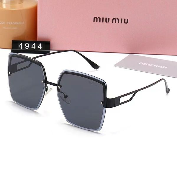 miu sunglasses for men and women borderless sunscreen big face thin sunglasses for driving 4944, White;black
miu sunglasses for men and women borderless sunscreen big face thin sunglasses for driving 4944, White;black