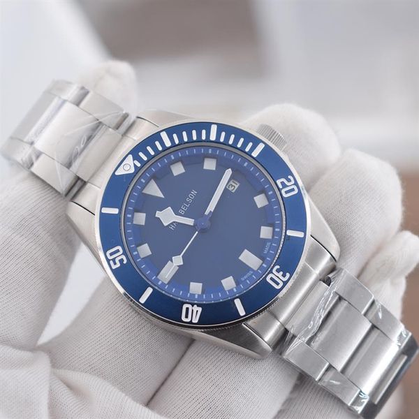 montre de luxe automatic mechanical movement mens watch blue dial 316l stainless steel watchband relojes de lujo para216g, Slivery;brown
montre de luxe automatic mechanical movement mens watch blue dial 316l stainless steel watchband relojes de lujo para216g, Slivery;brown