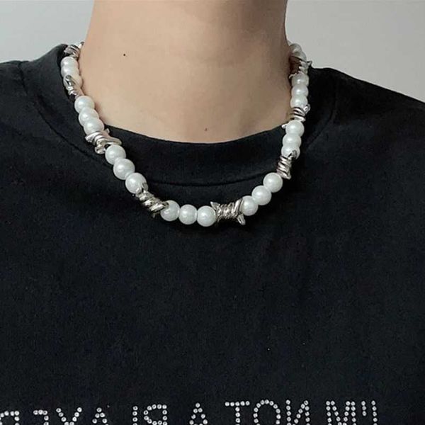 pendant necklaces fashion stitching thorns chain pearl beaded necklace men jewelry 2022 trend street hip-hop necklaces jewelri man punk w042, Silver
pendant necklaces fashion stitching thorns chain pearl beaded necklace men jewelry 2022 trend street hip-hop necklaces jewelri man punk w042, Silver