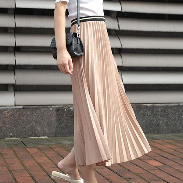 dresses 2021 autumn midlength pleated skirts women elastic high waist aline elegant skirt female winter fashion office ladies bottoms, White;black
dresses 2021 autumn midlength pleated skirts women elastic high waist aline elegant skirt female winter fashion office ladies bottoms, White;black