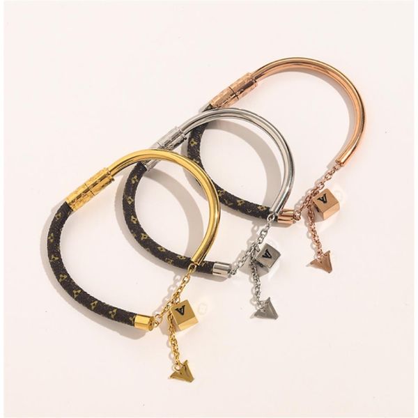bracelets bangle leather bracelets adjustable women letter plated wristband cuff stainless steel lovers gift wedding jewelry chain191i, Black
bracelets bangle leather bracelets adjustable women letter plated wristband cuff stainless steel lovers gift wedding jewelry chain191i, Black