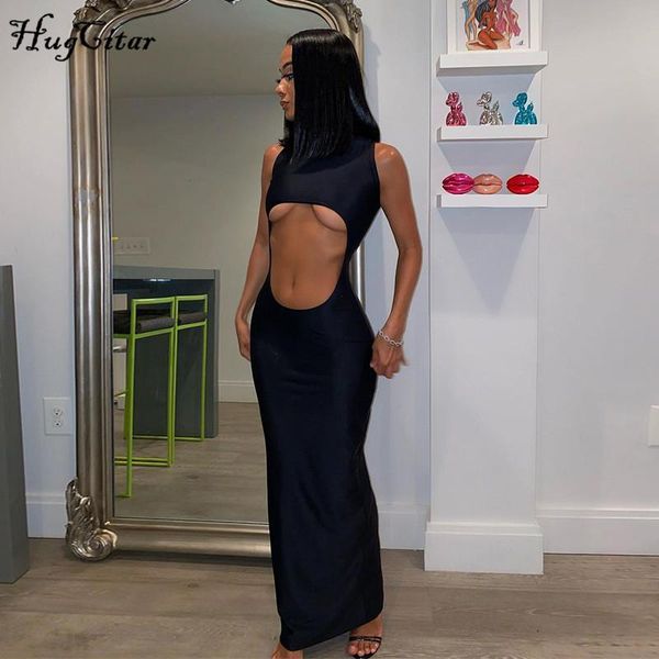 dresses hugcitar 2021 sleeveless solid hollow out turtleneck maxi dress autumn winter women fashion party club clothings, Black;gray
dresses hugcitar 2021 sleeveless solid hollow out turtleneck maxi dress autumn winter women fashion party club clothings, Black;gray