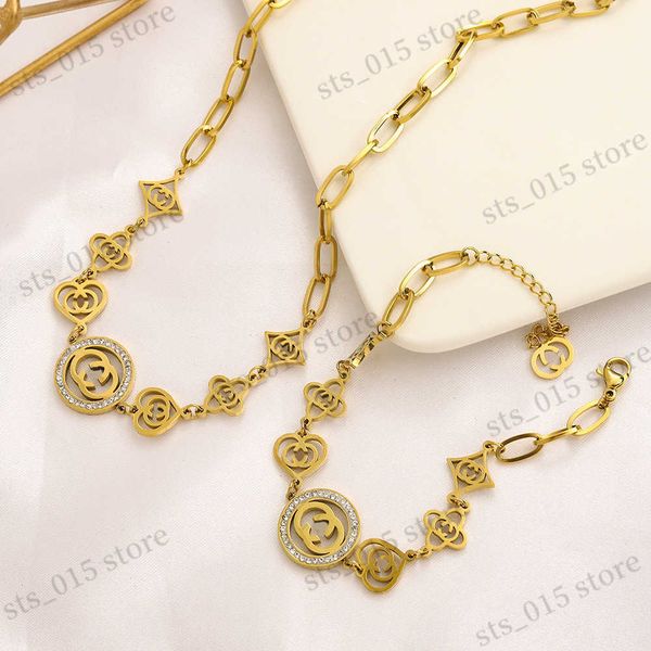 bracelet necklace titanium steel g family letter inlaid diamond fashion double g necklace bracelet combination female personality exaggerate, Silver
bracelet necklace titanium steel g family letter inlaid diamond fashion double g necklace bracelet combination female personality exaggerate, Silver