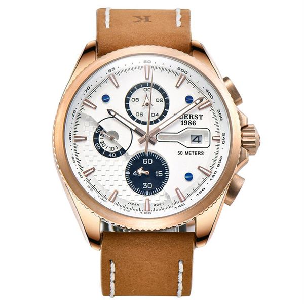 men's casual watch leather strap luminous waterproof sapphire auto-date multifunction chronograph quartz watch292e, Slivery;brown
men's casual watch leather strap luminous waterproof sapphire auto-date multifunction chronograph quartz watch292e, Slivery;brown
