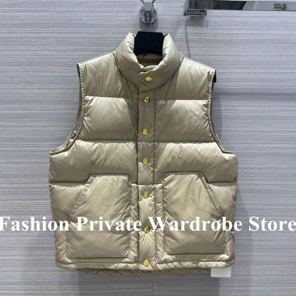 parkas fashion embroidered quilted down vest women white duck down sleeveless pockets solid color single breasted winter tank coat, Black
parkas fashion embroidered quilted down vest women white duck down sleeveless pockets solid color single breasted winter tank coat, Black