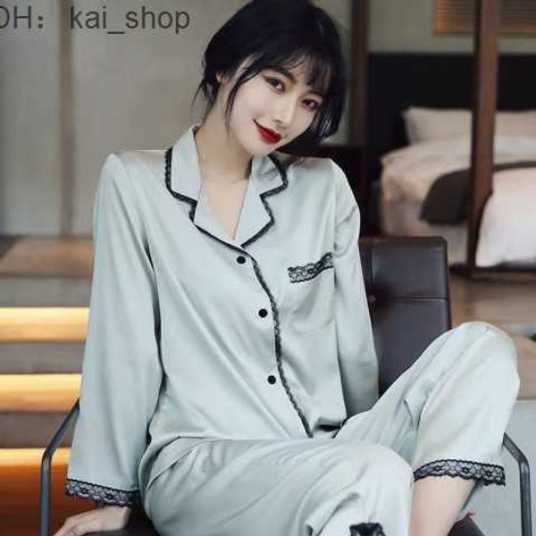 women's sleep & lounge spring, autumn, winter pajamas, printed silk, high-end feeling, ice long sleeved pants, outerwear, home clothing
women's sleep & lounge spring, autumn, winter pajamas, printed silk, high-end feeling, ice long sleeved pants, outerwear, home clothing