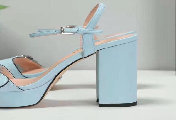 women leather platform sandals letter goldtone metal summer designer lady ankle strap buckle high chunky heel rubber outsole sand9582724, Black
women leather platform sandals letter goldtone metal summer designer lady ankle strap buckle high chunky heel rubber outsole sand9582724, Black