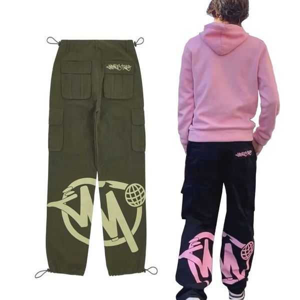 men's pants pants men's print loose summer fashion streetwear lti-poet cargo pants women y2k hip hop pants cargo men 2023 g230422, Black
men's pants pants men's print loose summer fashion streetwear lti-poet cargo pants women y2k hip hop pants cargo men 2023 g230422, Black