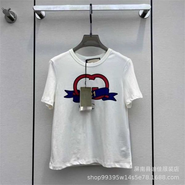 32% off spring/summer new women's family pure cotton round neck printed short sleeve t-shirt interlocking gujia 1921 letter, White
32% off spring/summer new women's family pure cotton round neck printed short sleeve t-shirt interlocking gujia 1921 letter, White