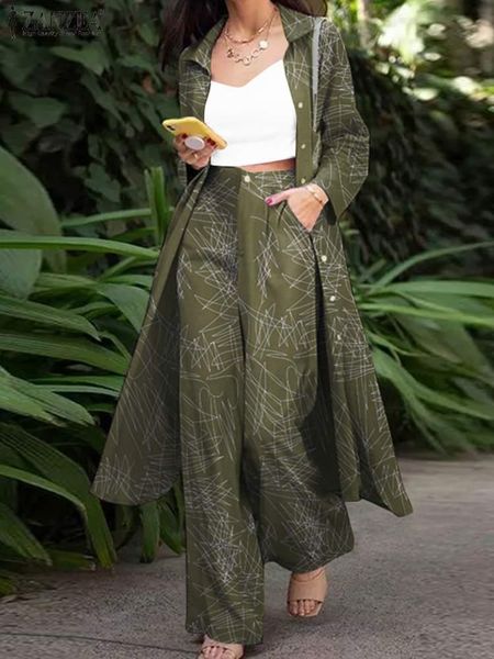pants zanzea stylish women floral printed matching sets vintage urban tracksuits 2pcs wide leg trousers suits loose long shirt sets, White
pants zanzea stylish women floral printed matching sets vintage urban tracksuits 2pcs wide leg trousers suits loose long shirt sets, White