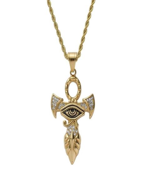 hip hop horus eye pendant necklaces for men women luxury ankh cross pendant stainless steel gold hrus egyptian style necklace jewe8018446, Silver
hip hop horus eye pendant necklaces for men women luxury ankh cross pendant stainless steel gold hrus egyptian style necklace jewe8018446, Silver