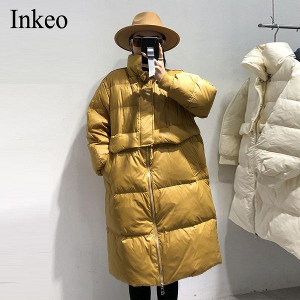 parkas 2021 winter white duck down jacket female solid fashion stand collar loose long coat thick warm outwear casual lady ynzzu 1o174, Black
parkas 2021 winter white duck down jacket female solid fashion stand collar loose long coat thick warm outwear casual lady ynzzu 1o174, Black